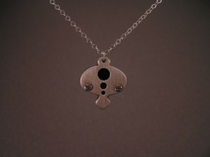 Silver & Ebony Drip Pendant